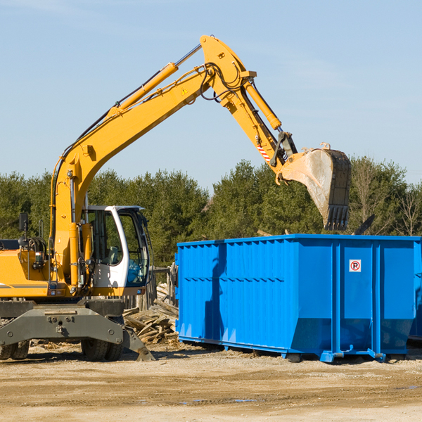 can i choose the location where the residential dumpster will be placed in Brantwood